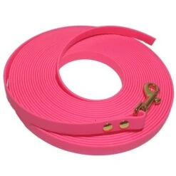 Bio-leine 15-25 Kg Biothane Schleppleine Leuchtendes Rosa 3 M