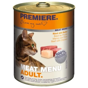 PREMIERE Meat Menu Adult Rind & Huhn 6x800 G 3 PREMIERE Meat Menu Adult Rind & Huhn 6x800 G