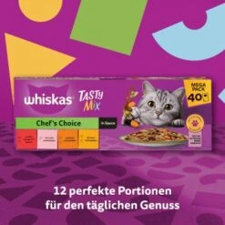 Whiskas Tasty Mix Multipack Chef's Choice In Sauce 40 X 85g 16 Whiskas Tasty Mix Multipack Chef's Choice In Sauce 40 X 85g -Haustierparadies 1b5210eeef7f453606dcc23e2b6bf2495ca4331f 1410720 de DE Whiskas 5
