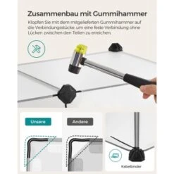 SONGMICS Freigehege Mit Bodenplatten Weiß 1,25 M, 63 Cm, 42 Cm -Haustierparadies 4393a2a6edebc56d5bbb1f19865f09d11d818d04 1651633 de DE b429fca587a8a131e364bd70fa6582e76f8cc1cbHs8I4F