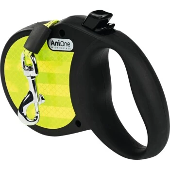 AniOne Rollleine Reflect Schwarz/ Gelb S 3 AniOne Rollleine Reflect Schwarz/ Gelb S