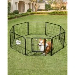 FEANDREA L Hundezaun 8 Platten Schwarz Schwarz 1,6 M, 1,6 M, 60 Cm -Haustierparadies a7d8aa3bbb12cb6e4620c6a97da7d8e10325f01c 1500921 de DE f40888fca330ffba4a54a8637fe48f61e685ae0dIXhhcG