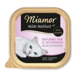 Miamor Milde Mahlzeit Geflügel Pur & Schinken 16x100 G