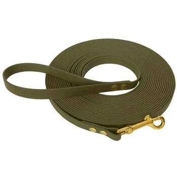 Bio-leine 25-35 Kg Schleppleine Biothane Oliv 3 M 3 Bio-leine 25-35 Kg Schleppleine Biothane Oliv 3 M